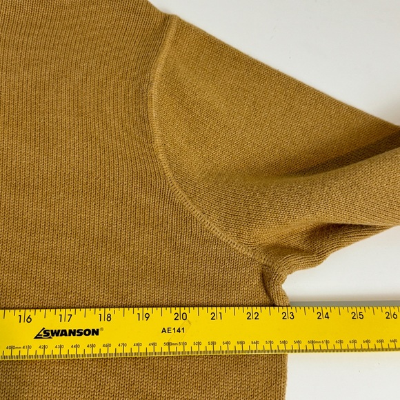 Eddie Bauer Tan Quarter Zip Pullover Sweater L - Picture 5 of 7